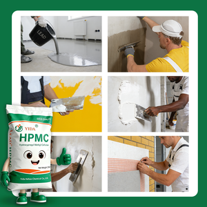 HPMC (hydroxypropylméthylcellulose) à faible viscosité 400 cps, additif chimique <span class=keywords><strong>pour</strong></span> couche de nivellement autolissante en béton - Product Image 1