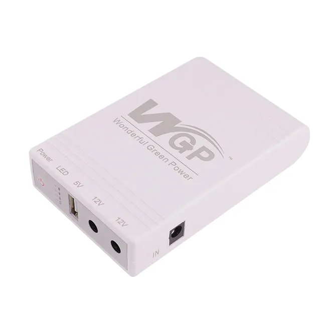 WGP مكتب المدير التنفيذي ODM متعددة وظائف امدادات الطاقة 5V 12V 12V DC الناتج البسيطة UPS مع USB ل كاميرا تلفزيونات الدوائر المغلقة موزع إنترنت واي فاي DVR مودم