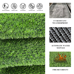 <span class=keywords><strong>Gazon</strong></span> artificiel, surface d'apparence naturelle, toucher doux, fil PE, approvisionnement <span class=keywords><strong>en</strong></span> vrac pour l'aménagement paysager des jardins - Product Image 4