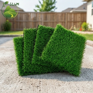 SLUN GRASS Césped Sintético de Látex SBR Rojo, Popular en Kuwait, con Adhesivo <span class=keywords><strong>para</strong></span> Césped Artificial, 6ftx10ft, 105 oz, Adhesivo <span class=keywords><strong>para</strong></span> Tapete de Césped Artificial con Púas <span class=keywords><strong>para</strong></span> Suelo y Jardín - Product Image 1