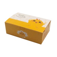 Forme de boîte personnalisée de haute qualité Impression de logo Emballage de poulet frit Boîte à emporter Boîte de papier d'emballage personnalisée