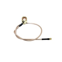 Câble d'antenne RF RP-JACK mâle coudé à 90 degrés avec fréquence 6000 MHz, gain 3,5 dBi, prise en charge 3 bandes
