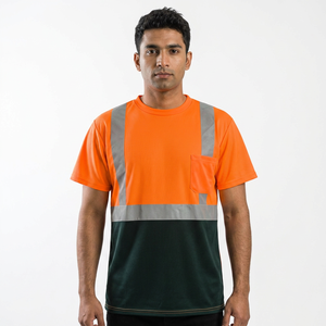 Camiseta de Seguridad Reflectante de Alta Visibilidad, Transpirable, Personalizada, de Poliéster/Algodón, Certificada/Sin Certificar, Unisex, de Clush Industries - Product Image 1