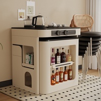 Ensemble table et chaises rectangulaires multifonctionnelles pliables et rétractables pour bureau et maison, avec emballage pour petits espaces