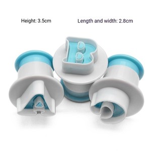 ชุดแม่พิมพ์คุกกี้พลาสติกปลอดภัยสำหรับเด็ก รูปทรงตัวอักษร สำหรับการเรียนรู้การอบ<span class=keywords><strong>ขนม</strong></span> <span class=keywords><strong>ทำ</strong></span>ฟองดองท์ เค้ก และคุกกี้ - Product Image 4