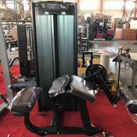 Machine d'entraînement des jambes de qualité professionnelle à charge par poulie, équipement de curl horizontal des jambes