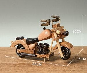 Mini modelo de avión de madera maciza hecho a mano, ecológico, decoración artesanal retro, regalos para hombres y niños - Product Image 3