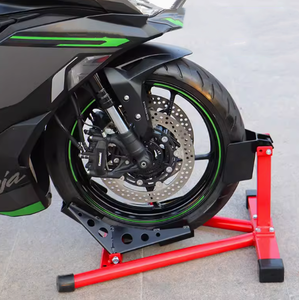 Motorcycle Front Wheel <strong>Clamp</strong> <strong>Stand</strong> Red Motorcycle Paring Rack Motorcycle Display Holder