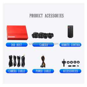 Système Surround 3D 1080P HD <span class=keywords><strong>360</strong></span> degrés avec vue panoramique, caméra DVR, <span class=keywords><strong>Surveillance</strong></span> du stationnement 24 heures sur 24 pour toutes les voitures - Product Image 3