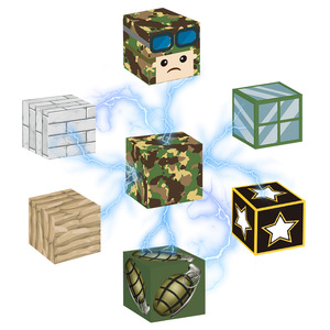 132 Uds bloques de construcción magnéticos construir el mundo conjunto militar de construcción niños niñas apilador educativo apilamiento DIY juguetes para niños - Product Image 5