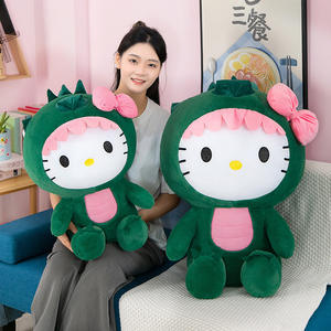 35cm Cute <strong>Kitty</strong> Stuffed Toys Cartoon Kt Cat &amp; Dinosaur PP Cotton Filled Throw <strong>Pillows</strong> for Children &amp; Girls - Product Image 5