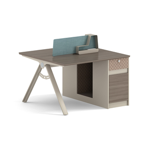 Call Center Workstation <strong>Computer</strong> <strong>4</strong> Seat Workstation Office Staff Workstation <strong>Table</strong> With Side Cabinet - Product Image 3