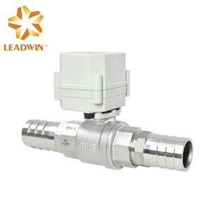 Vanne à boisseau sphérique électrique en acier inoxydable DN25 24VDC IP67 avec fil de retour pour circuit de fluide de machine de dialyse médicale - Product Image 3