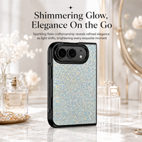 Étui pliable large à finition scintillante pour iPhone 18 Ultra Fold Cover