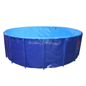 2023 vendita calda RAS fish farming tank flessibile PVC telone fish tank acquacoltura fish pond in vendita