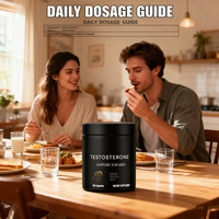 Capsules personnalisées pour augmenter la testostérone - Renforcez vos muscles - Stimulateurs de testostérone pour hommes pour améliorer l'endurance et la force
