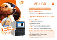 Analizador de Hematología Veterinario Automático de 3 Partes, Analizador de Hematología CBC Completamente Automático, Sistema de Análisis de Sangre Veterinario, Analizador de Química Sanguínea Veterinaria