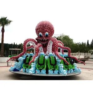 Popular Children Electric Amusement Park Carnival Game Amusement Park Ride Fairground Attraction Merry Go Round Carousel Octopus