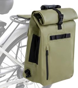Zaino Impermeabile per Laptop con Chiusura Roll-Top, Resistente, per Bicicletta, Ideale per Trasportare Oggetti e Proteggere da Fango e Spruzzi - Product Image 5