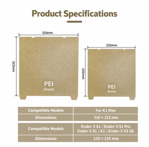 Placa de Construcción Magnética de PEI de Doble Cara de 1.3mm, Anti-Deformación, para Impresoras 3D Bambu, Creality y Anycubic - Product Image 4