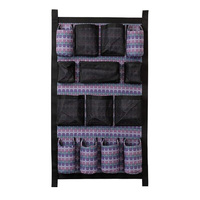 Sac de rangement suspendu pour porte de remorque, en toile robuste avec poches en filet, pour l'entretien des chevaux et le rangement du matériel équestre en écurie