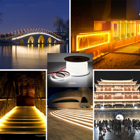 Bande lumineuse LED COB étanche IP65, 100 m, flexible, découpable, 110 V, 220 V, haute luminosité, éclairage