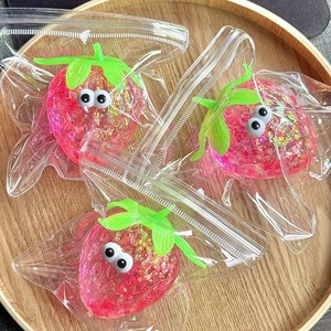 High Quality TPR Big Mouth Strawberry Decompression Sensory <b>Squeeze</b> Toy Stress Relief Gift for Kids Boys and Girls - Product Image 5
