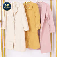 Manteaux en laine double face de seconde main, de haute qualité, styles variés, en balles de 45 kg, pour l'automne/hiver, toutes tailles, vêtements usagés
