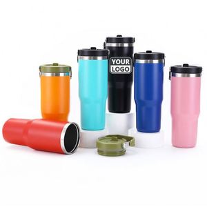Vente en gros de gobelets à vin en acier inoxydable personnalisés de 12 oz, isolés sous vide, en forme d'œuf, avec couvercles - Product Image 5