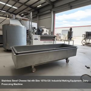 Cuve à fromage en acier inoxydable avec tamis 1570X130, équipement industriel de fabrication de fromage, machine de transformation laitière - Product Image 3