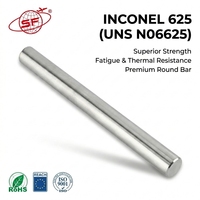 Barre ronde en Inconel 625 certifiée ISO9001 ROHS, à base de nickel, surface brillante, haute efficacité, OEM