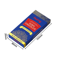 Boîte d'emballage en papier pliable de luxe écologique personnalisée pour barres chocolatées, avec pelliculage mat, gaufrage et impression personnalisée – Vente en gros