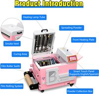 Imprimante DTF A3 M1630 Pro avec kit de transfert thermique, circulation d'encre blanche, entretien automatique, découpeuse de film, pour T-shirts DIY