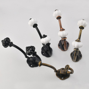 Wall Mounted Copper Coat <b>Hooks</b> Round Shape For Bedroom Clothing Storage - Product Image 2