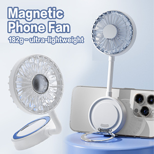Hot Sale Magnetic Cell Phone <b>Fan</b> Cooler Fast Cooling Dual Mode <b>Stand</b> 360 Rotating 3 Speed Adjustable Foldable Pocket Portable - Product Image 1