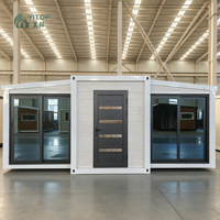 Maisons préfabriquées modulaires YITOP, maison de type conteneur préfabriqué de 20 pieds, bureau mobile extensible, conteneur préfabriqué, mini-maison à vendre
