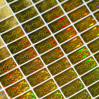 Étiquettes de sécurité holographiques à estampage à chaud, anti-effraction, avec numéro de série unique et garantie VOID