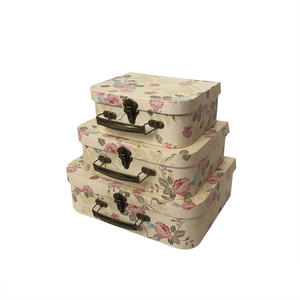 Caja de Regalo de Boda Estilo Rústico, Caja de Regalo con Flores Eternas, Caja de Regalo Tipo Bolso Retro Europeo - Product Image 5