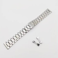 Remplacement à cinq perles Maenwvo célèbre marque en acier inoxydable respirant bracelet de montre chaîne de montre solide fermoir papillon bande en acier