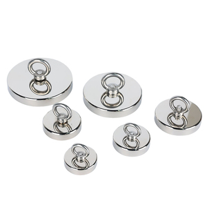 <span class=keywords><strong>Aimant</strong></span> en pot en néodyme avec couvercle en acier inoxydable 304 et œillet de levage, plusieurs tailles disponibles - Product Image 3