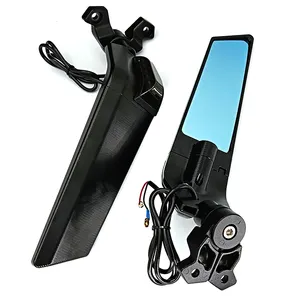 Modified Motorcycle Mirrors Wind Wing Adjustable Rotating Rearview Mirror Side