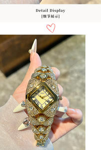 Elegante Reloj de Pulsera para Mujer, Estilo Brazalete, Brillante, Retro, Reloj de Cuarzo, Joyería - Product Image 6