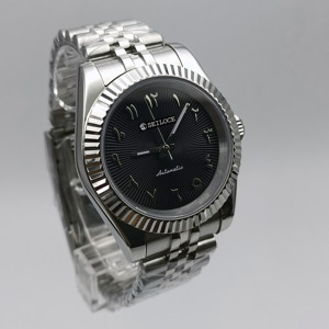 Reloj automático NH35 Fashion SEILOCE para hombre, caja de reloj NH35 con cristal de zafiro, reloj de pulsera informal sin calendario - Product Image 2