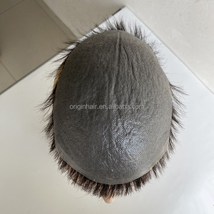 Sistema di Sostituzione Capelli Indiano da 2 Pollici, Base in PU, 0,03mm, <span class=keywords><strong>Parrucchino</strong></span> Protesico, Patch di Capelli 100% Umani <span class=keywords><strong>per</strong></span> <span class=keywords><strong>Uomo</strong></span> - Product Image 2