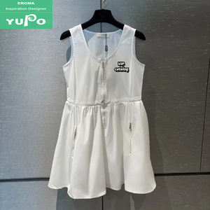 Droma 2025 Vip <span class=keywords><strong>Link</strong></span> Contáctenos Logotipo famoso Estampado Adelgazante Polo Cuello Algodón Vestido largo de lujo Fabricante - Product Image 6