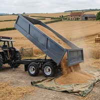 Remorques agricoles très demandées, remorques pour camions, nouvelle remorque agricole hydraulique à benne basculante pour tracteur à vendre