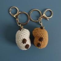 Porte-clés en peluche fait main au crochet, Capybara Amigurumi, jouets de dessin animé - Durable