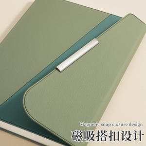 Libreta de Cuero Tri-Plegable Lx-0523, Libreta Portátil para Oficina y Negocios, Encuadernación Inalámbrica Perfecta, Papel Daolin 80gsm, Cubierta 80gsm - Product Image 3