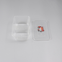 Récipients alimentaires jetables en plastique empilables de 1000ml Boîte à bento micro-ondable à 2 compartiments Boîte à lunch rectangulaire en PP Boîte en plastique