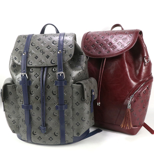 Sac à dos <span class=keywords><strong>de</strong></span> voyage Gorfia vintage personnalisé en cuir PU, grande capacité, décontracté, multi-poches, pour ordinateur portable, étanche - Product Image 6